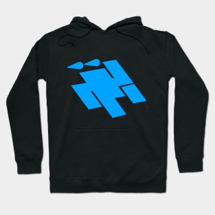 Wet Floor logo (Blue) Hoodie